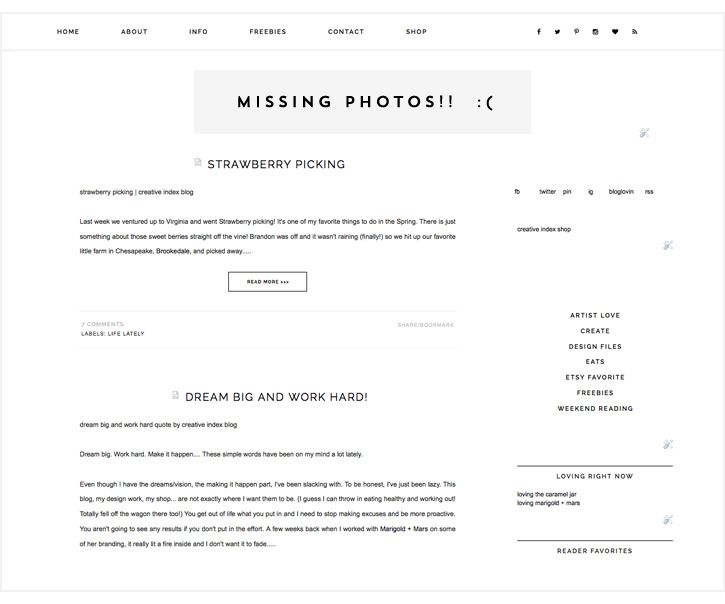  missing photos graphic by creative index