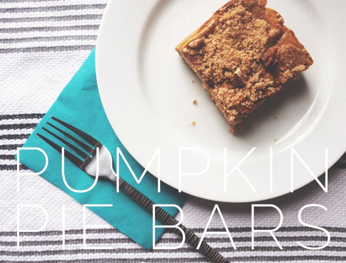 pumpkin pie bar // creative index