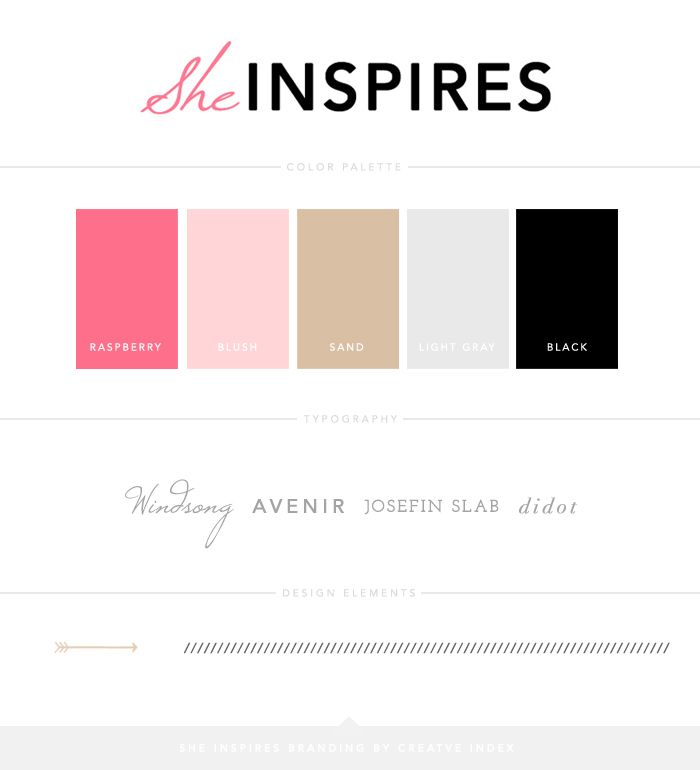 she inspires branding by creative index