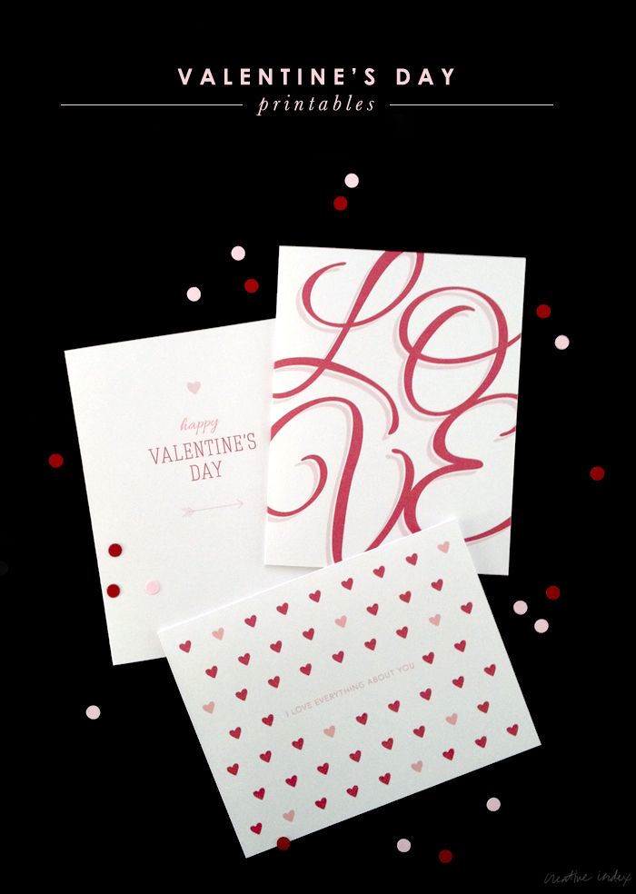 Valentine's Day Printable by Creative Index