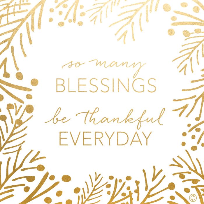  So many blessings, be thankful everyday - free printable by creative index