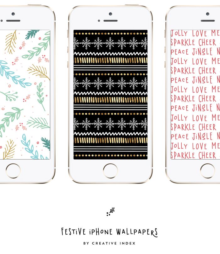  festive holiday phone wallpapers by creative index