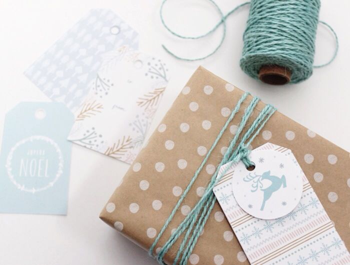 Free Printable Holiday Gift Tags (in 3 color options) by Creative Index 