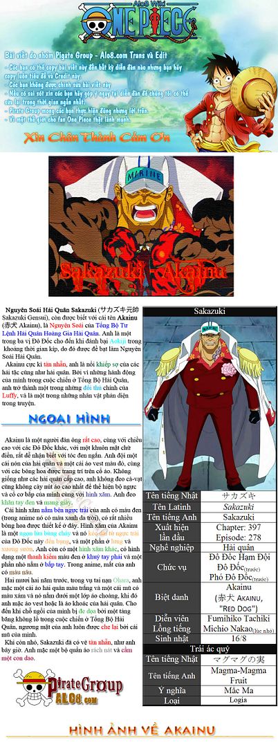 [Nhân vật] Akainu - Sakazuki