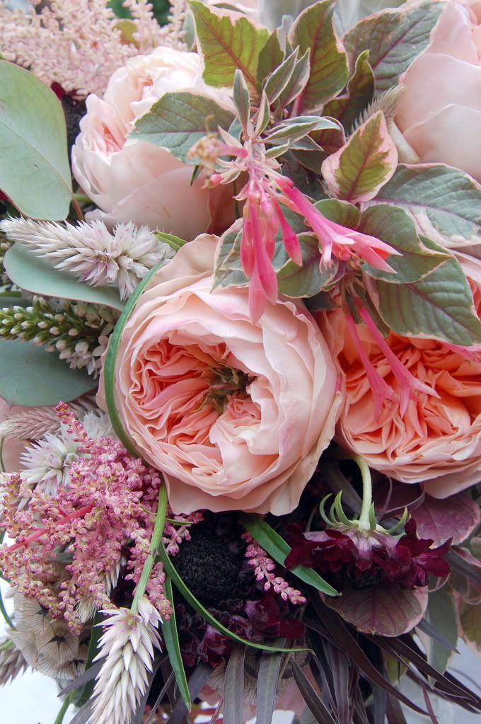 Here's a bouquet I arranged for Town and Country's latest Wedding's Issue on