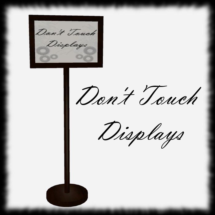 Don't Touch Displays Stand