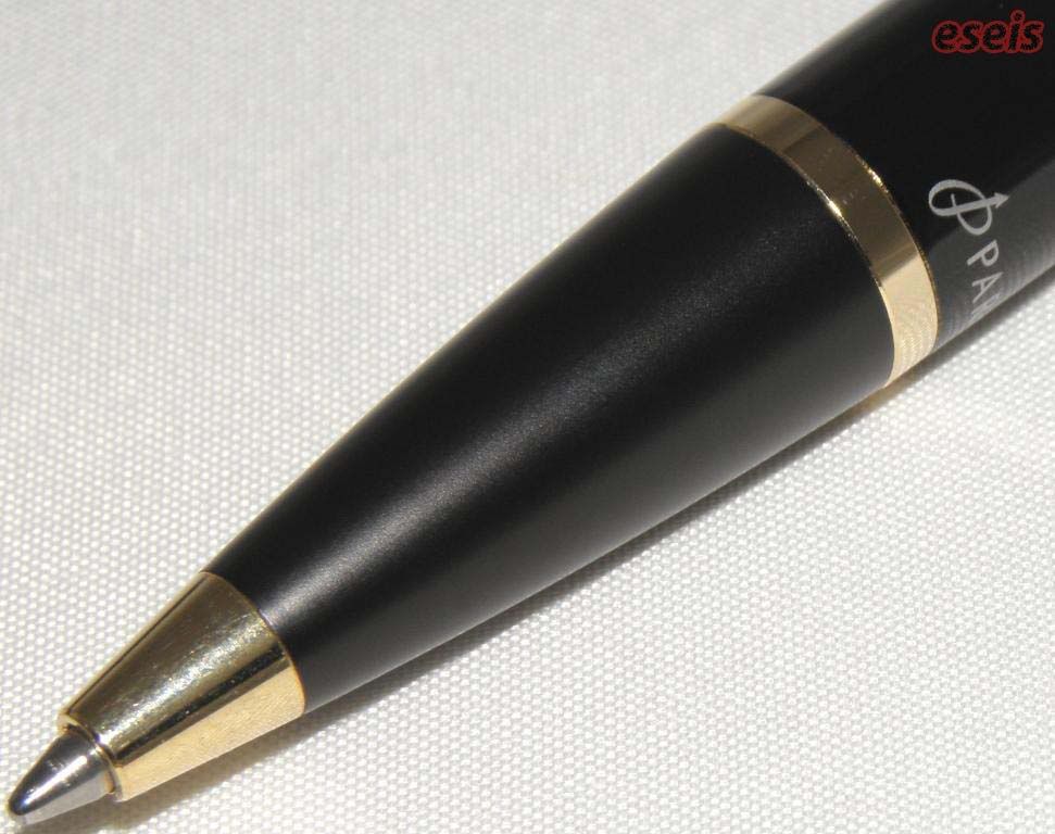 Długopis czarna laka GT przednia część korpusu