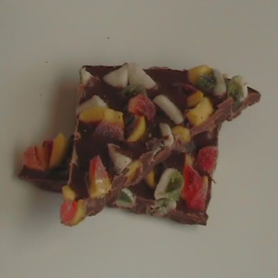 pistachos con chocolate
