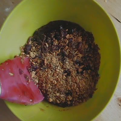 mermelada de fresa y nuez