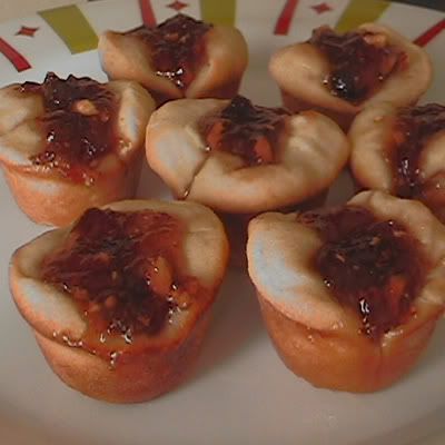 galletas con mermelada y nueces