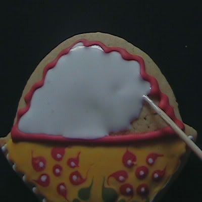 canasta de galletas decoradas