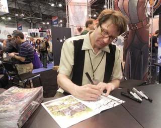 Evan Dorkin signs