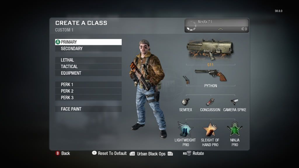 NexXx's Fav Black Ops Classes. - Call of Duty: Black Ops for Xbox 360 