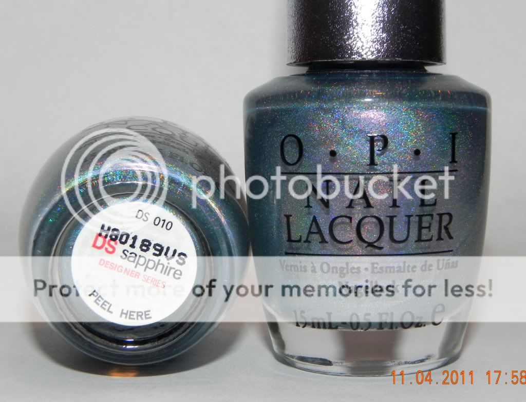  DS HOLOGRAPHIC ~ SAPPHIRE ~ DESIGNER SERIES NAIL POLISH LACQUER DS 010