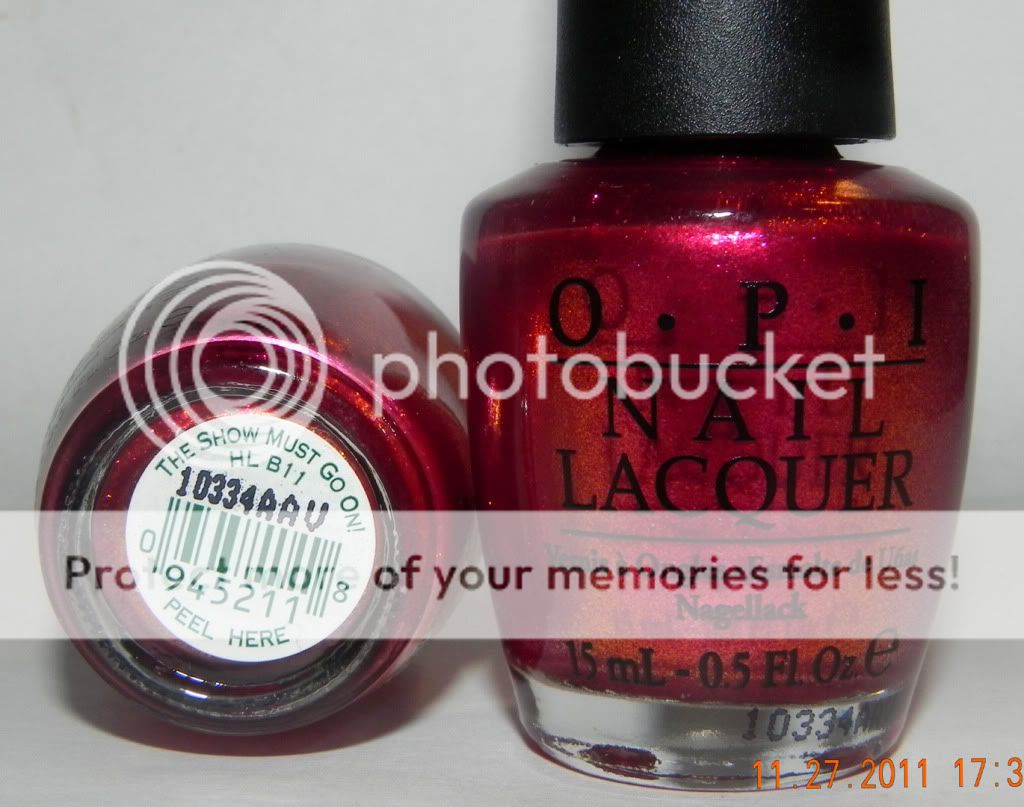 OPI The Show Must Go on Nail Polish Lacquer HL B11 Burlesque RARE 