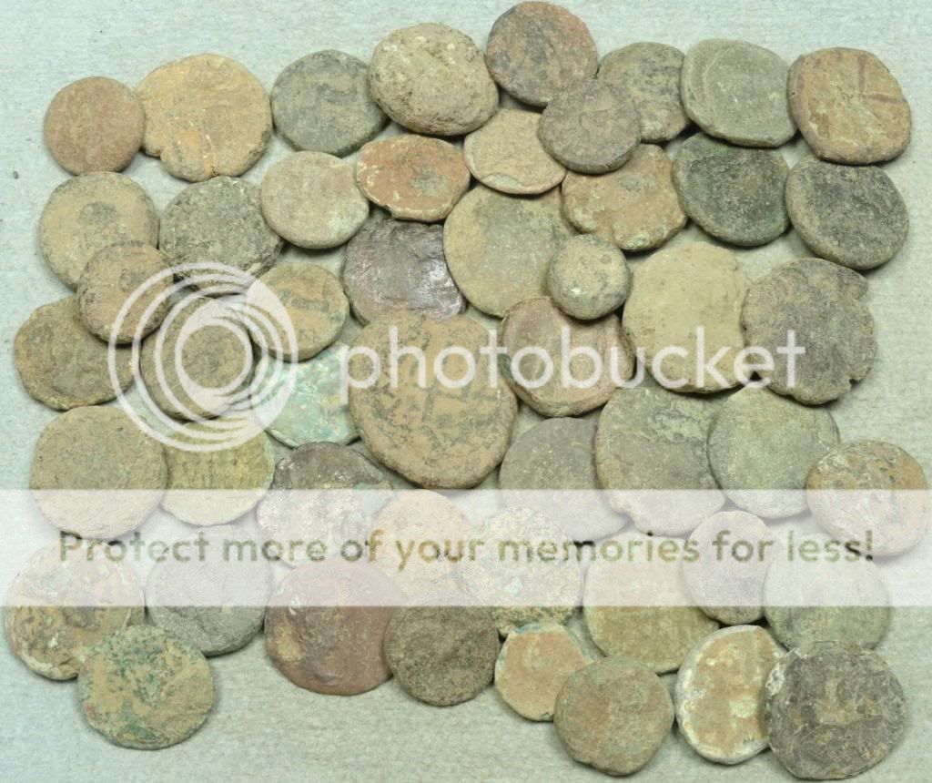 ebay: lot of 50 uncleaned greek bronze coins