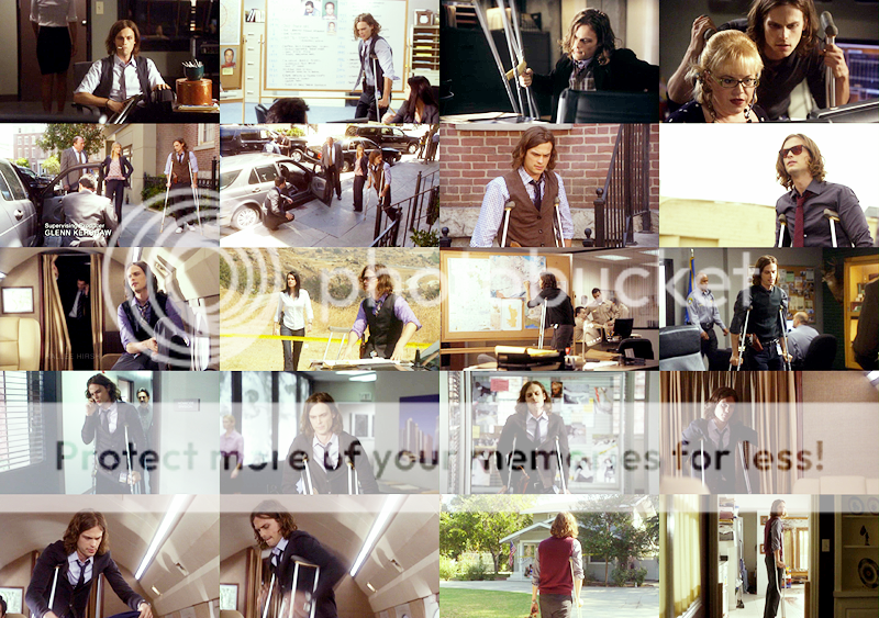 029; Criminal Minds season 5 Reid with crutches/cane dreamsonawall