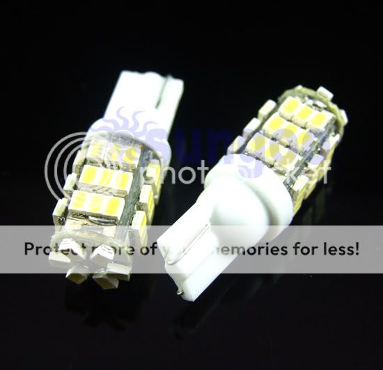 White T10 LED Light Bulbs 1206 SMD 42LED