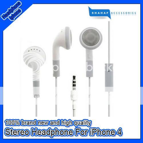   Earphone with Mic FOR IPHONE 4S / 4G / 3G IPOD IPHONE ACCESSORY  