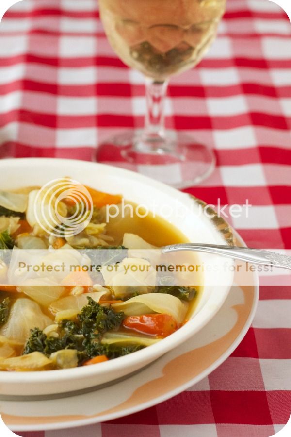 cabbage and kale soup