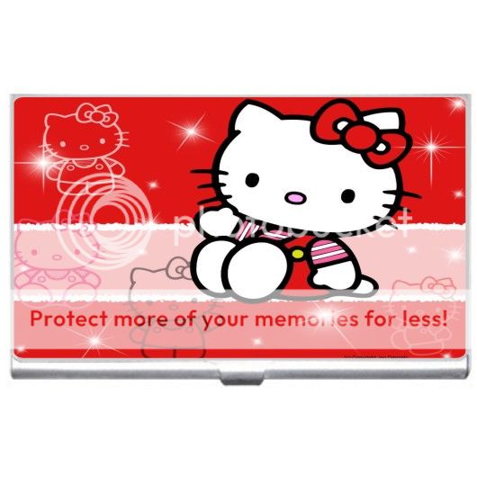 New Hello Kitty Metal Business Credit Card Case Holder