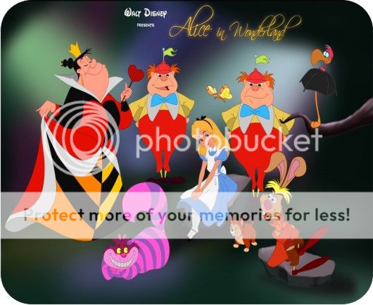 New Alice In Wonderland Computer Mouse Pad Mat  