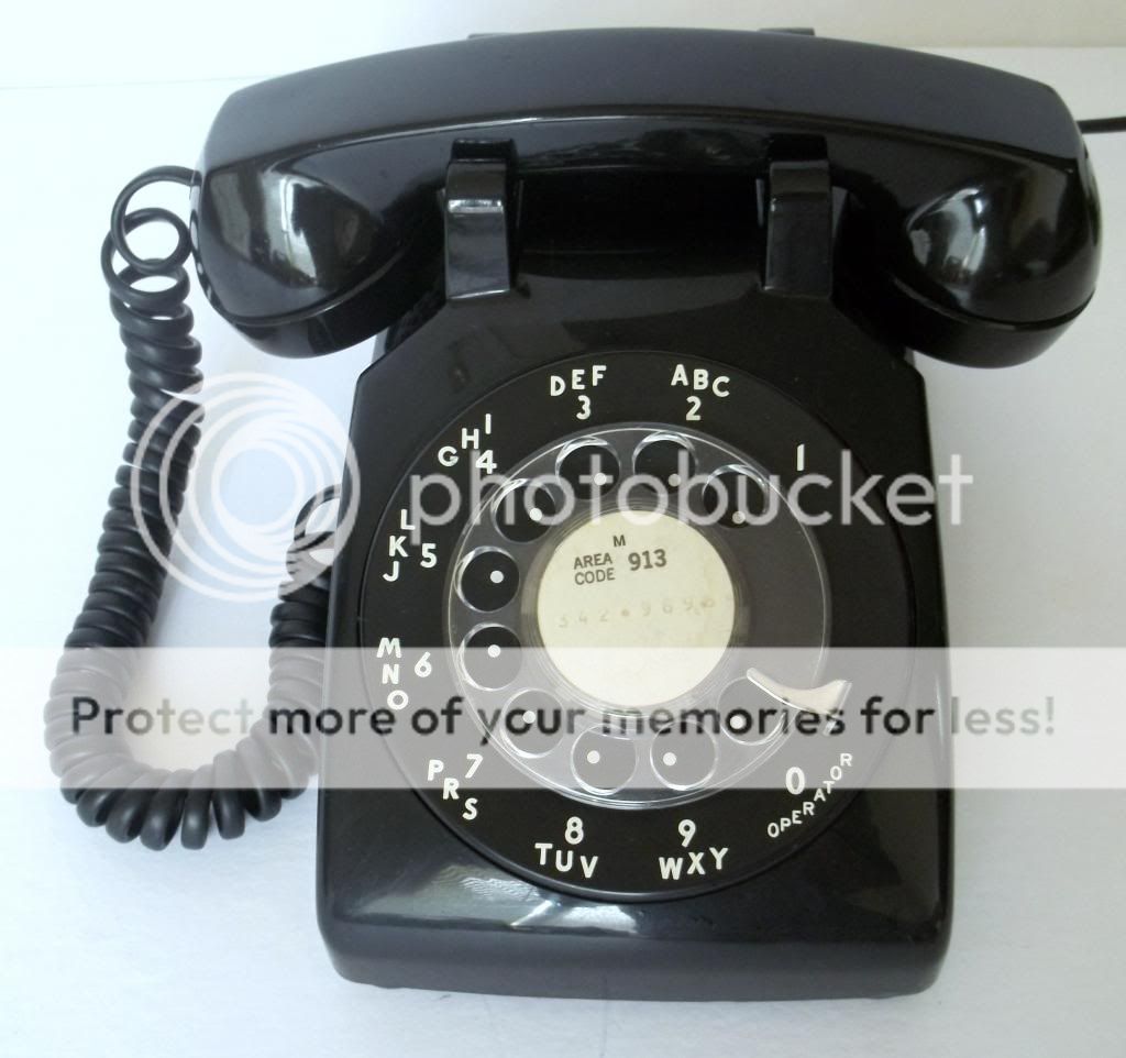 Vtg Western Electric Rotary Dial Bell Black Telephone 500 Old Desk Phone Clean