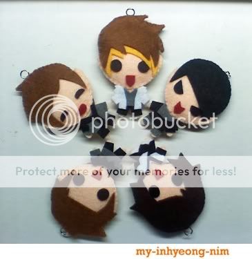 Shinee   Ring Ding Dong Set of 5 Handmade Doll Key Chains [TVXQ JYJ SJ 